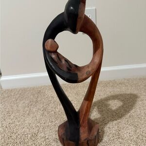 Black and Brown Abstract Sculpture Art